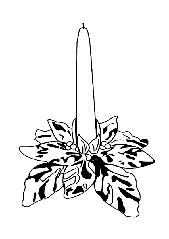 34 dessins de coloriage Bougie à imprimer