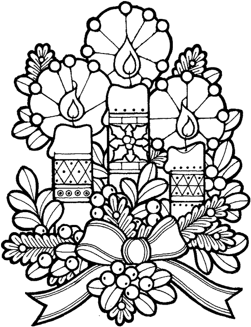 39 dessins de coloriage Bougie à imprimer