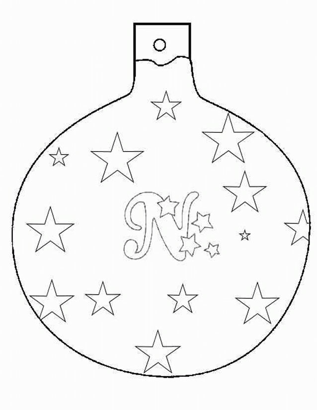 coloriage de boule de noel