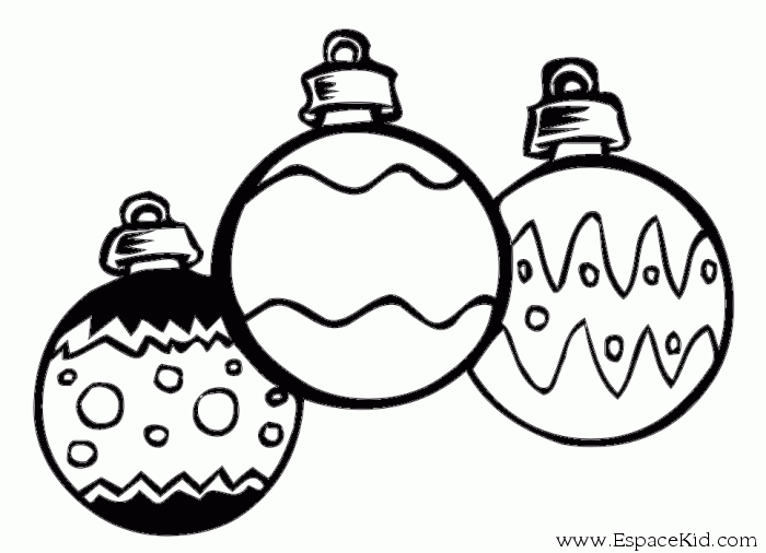 dessin boule de noel  imprimer