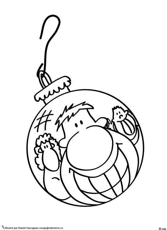 Coloriage à Dessiner Boule De Noel Mandala