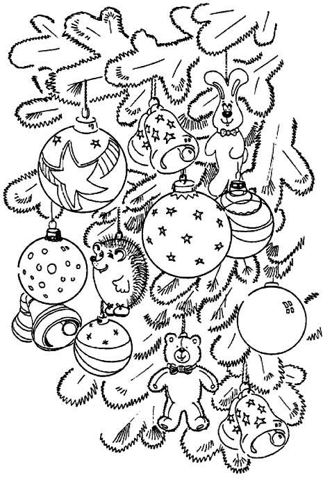 coloriage  dessiner boule de noel maternelle