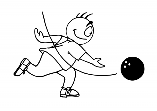 dessin bowling imprimer