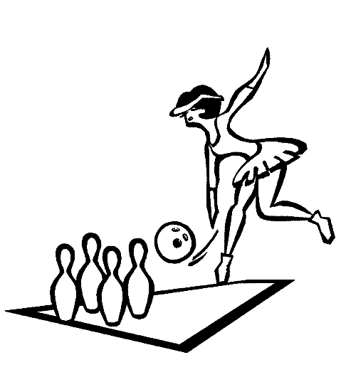coloriage à dessiner bowling imprimer