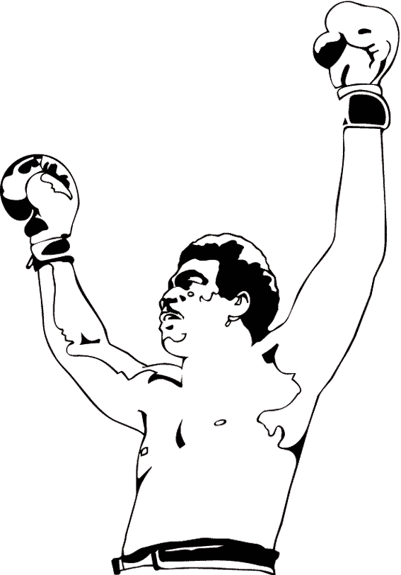 dessin boxe imprimer