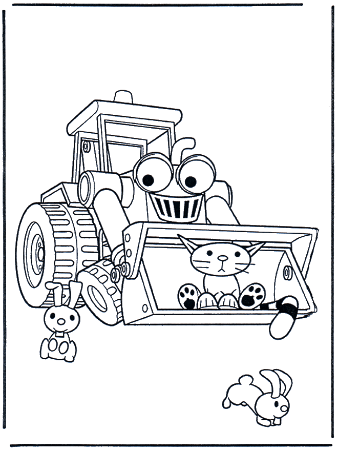 coloriage en ligne bulldozer