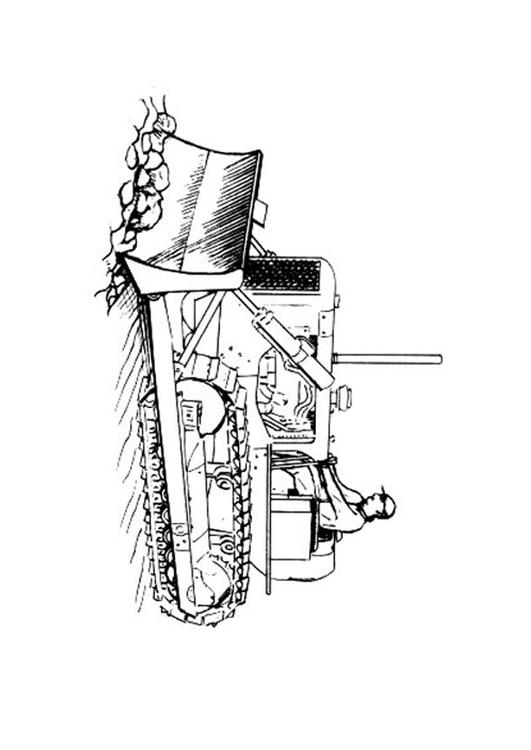 coloriage bulldozer