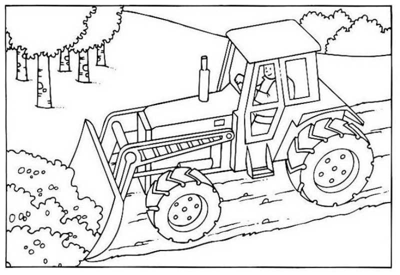 coloriage bulldozer a imprimer