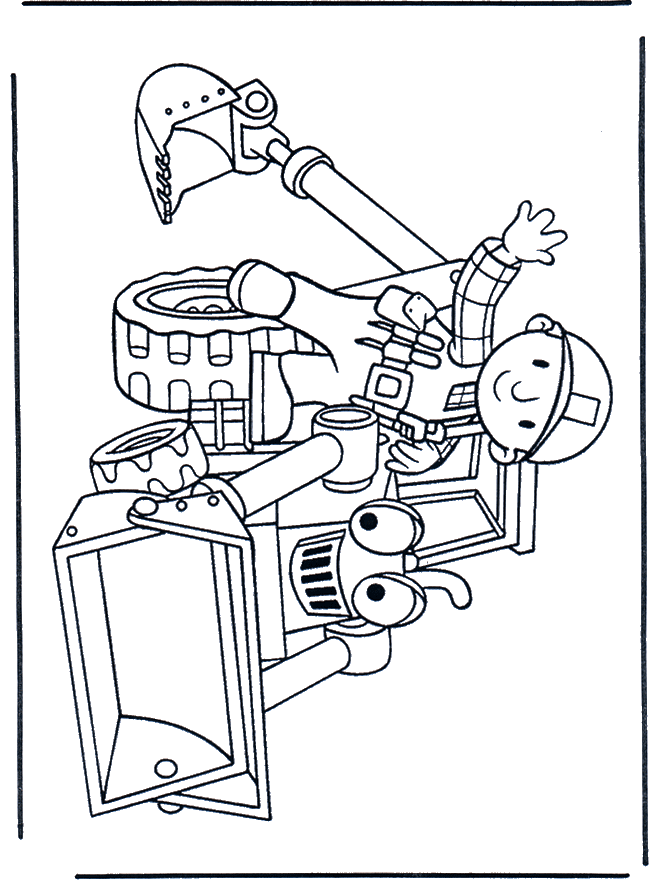 coloriage bulldozer