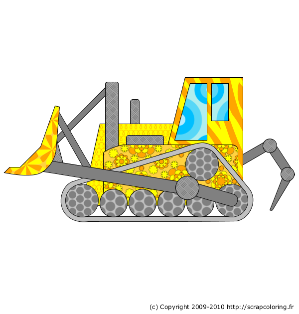 dessin bulldozer imprimer