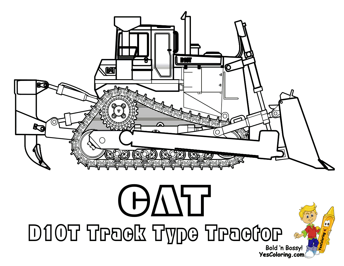 coloriage   dessiner bulldozer a imprimer