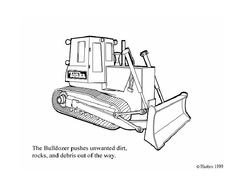 dessin bulldozer gratuit