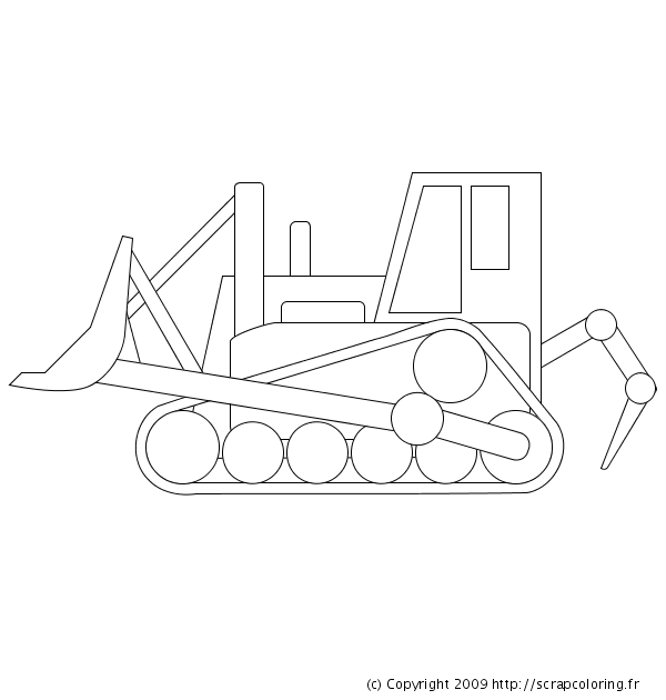 dessin bulldozer