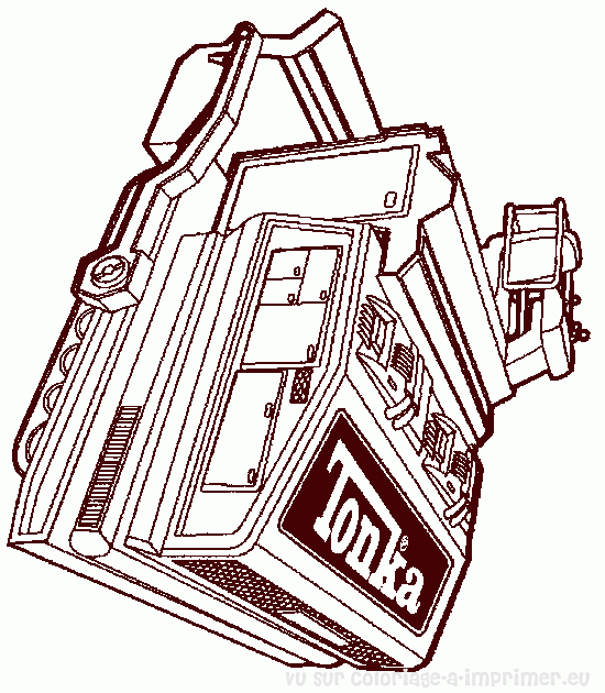 dessin à colorier bulldozer a imprimer