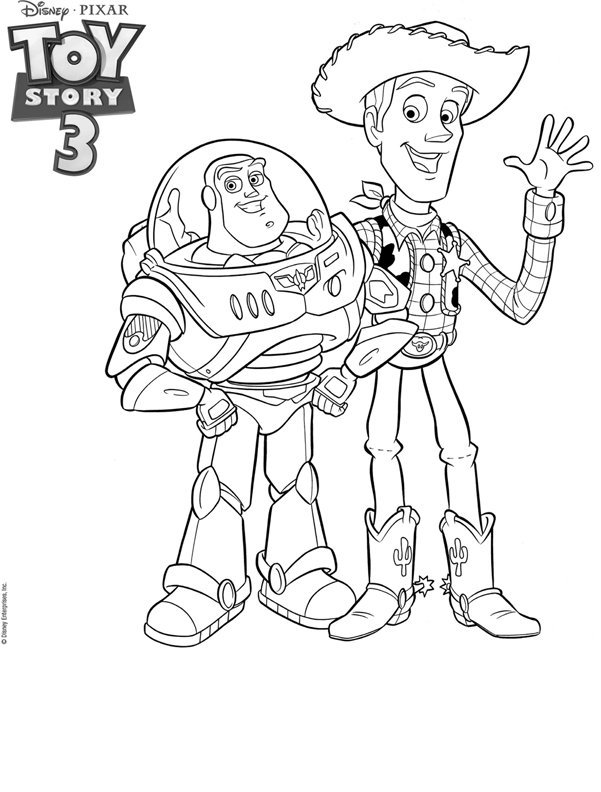 coloriage  dessiner buzz l clair a imprimer