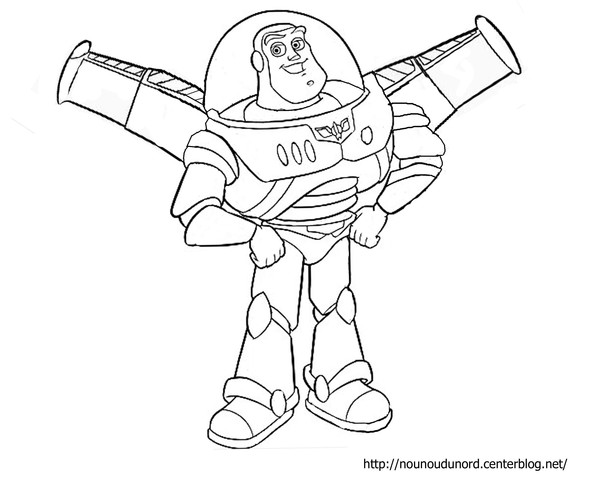 coloriage en ligne buzz l'eclair