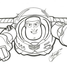 coloriage à dessiner buzz l'éclair en ligne