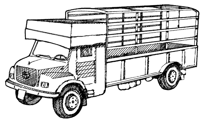 coloriage camion benne