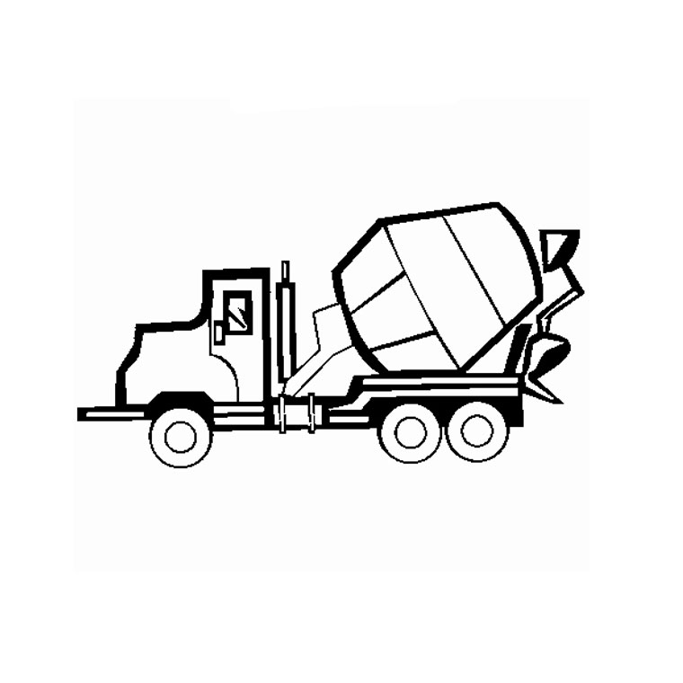 99 dessins de coloriage Camion Toupie à imprimer