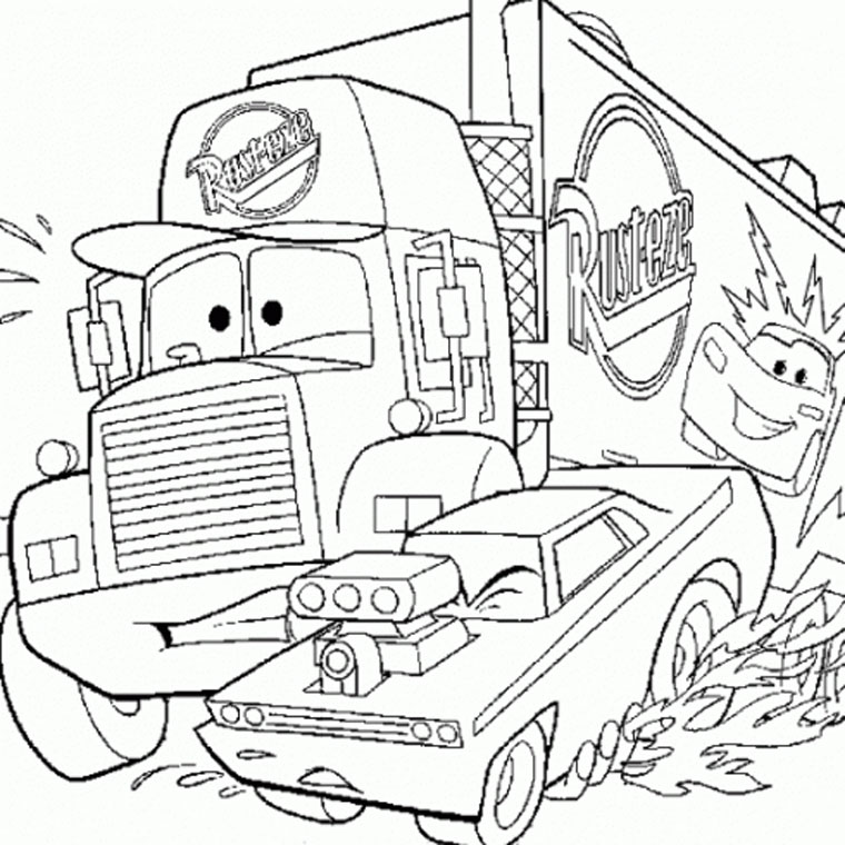 129 Dessins De Coloriage Camion à Imprimer