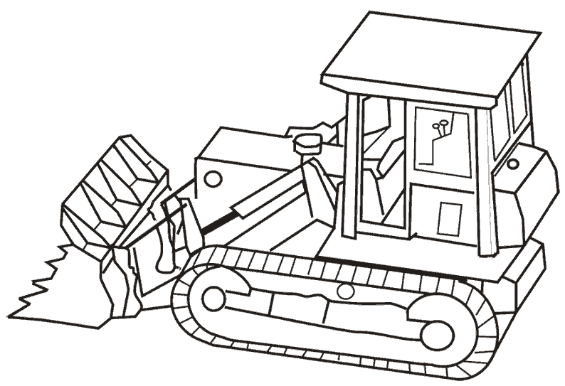 dessin a colorier camion transport bois