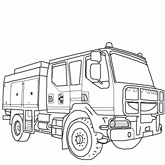 dessin � colorier camion depanneuse