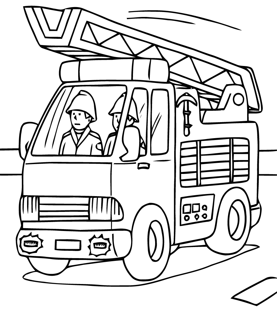 coloriage camion ambulance
