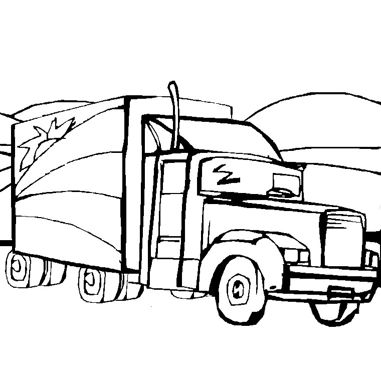 coloriage camion