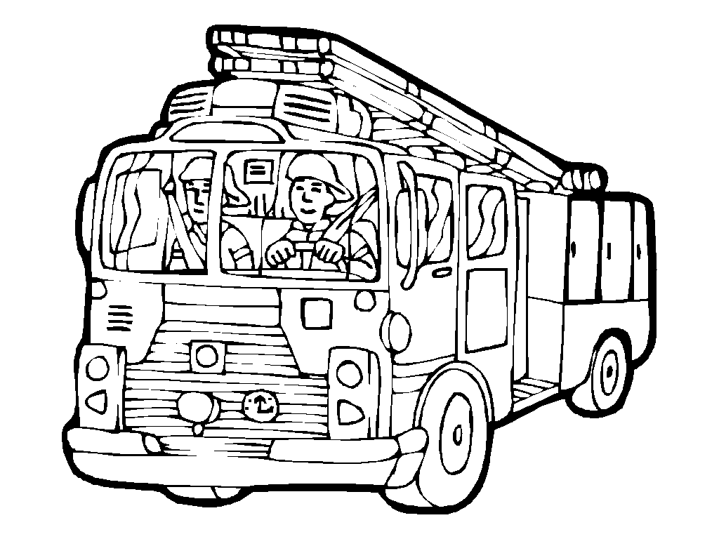 coloriage camion sam le pompier