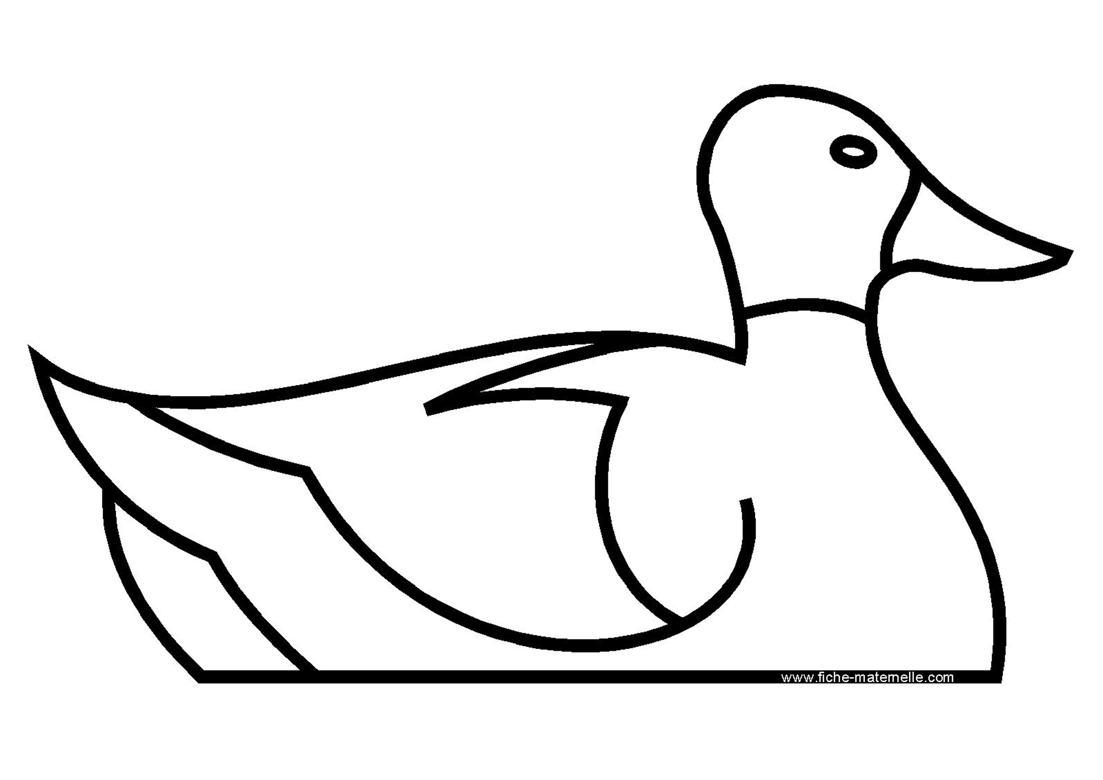 coloriage canard maternelle 16613