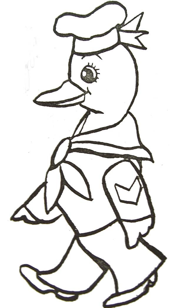 coloriage à dessiner bouee canard