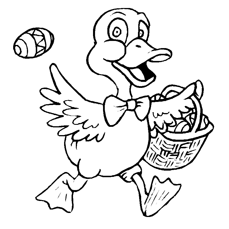 coloriage à dessiner peche aux canards