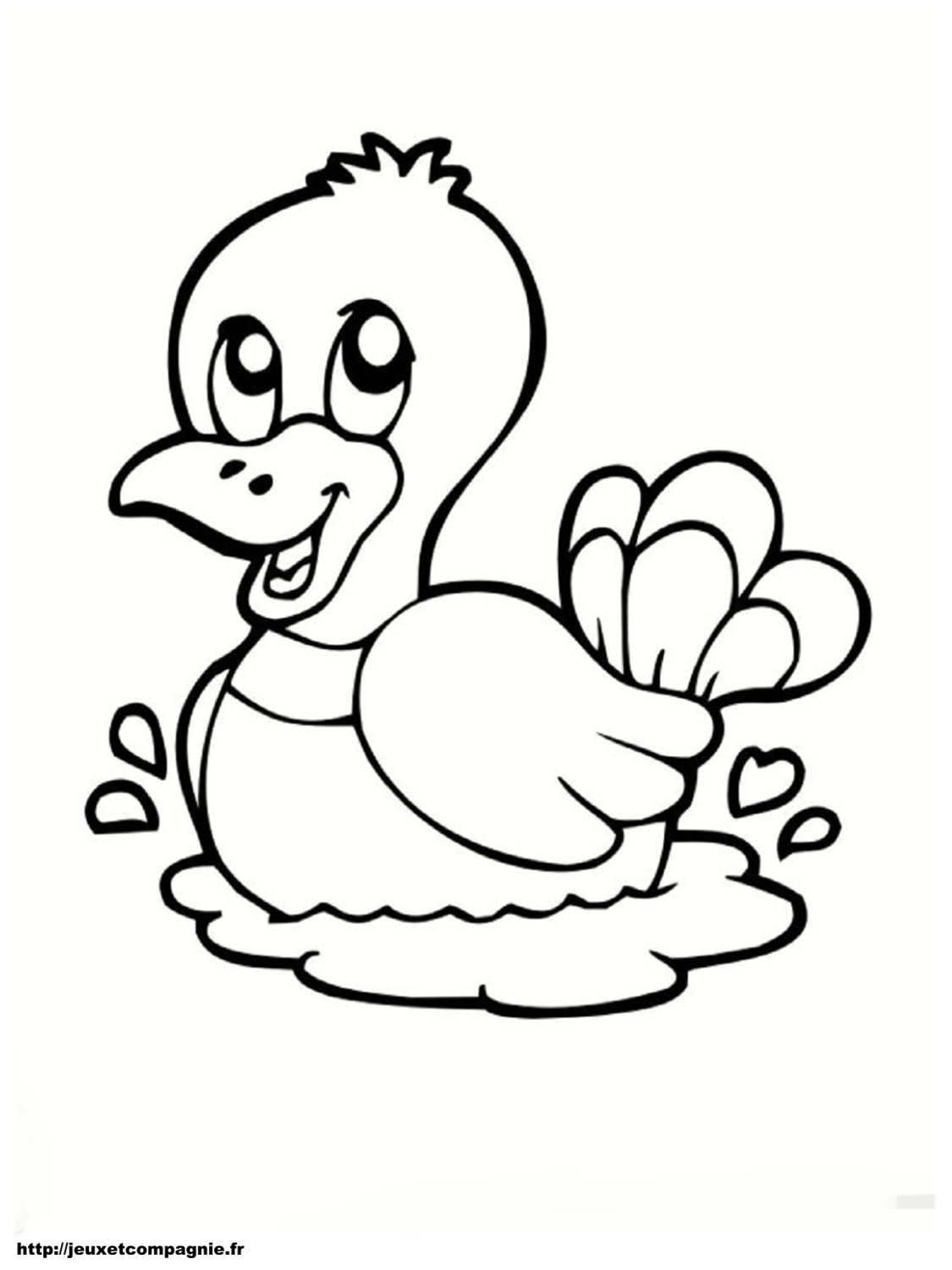 dessin ƒ colorier canard ƒ imprimer