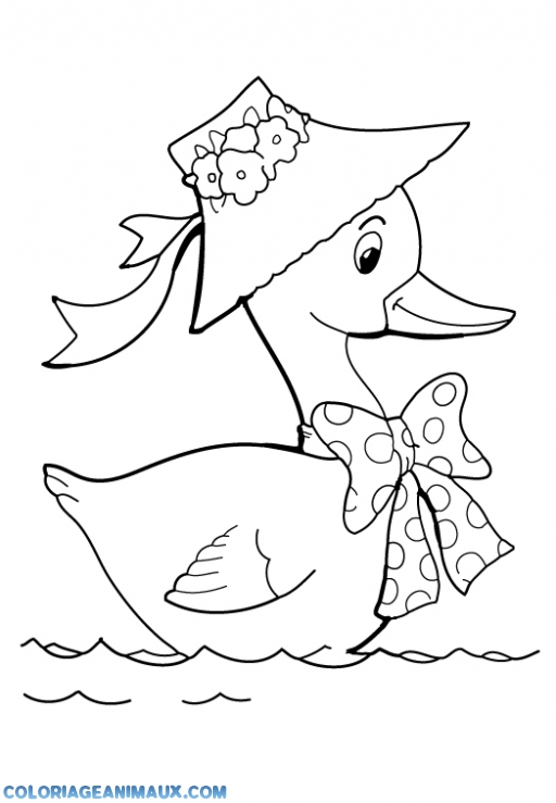 Coloriage A Dessiner Canard Bebe