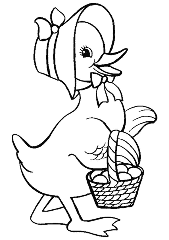 coloriage à dessiner canards gratuit