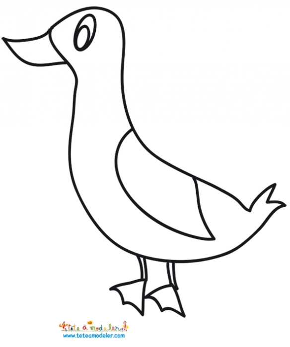 coloriage canard en ligne