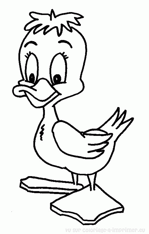 dessin à colorier le vilain petit canard et moi