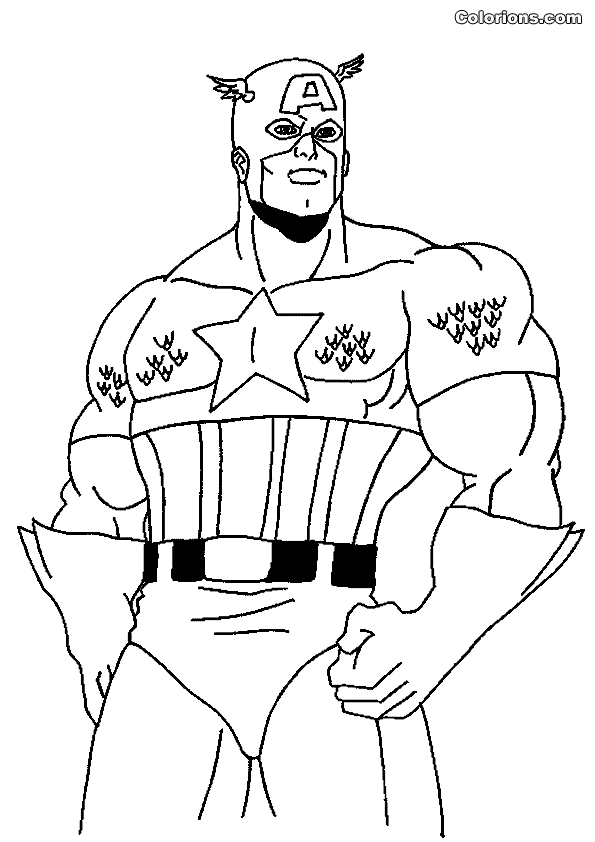 20 dessins de coloriage Captain America En Ligne à imprimer