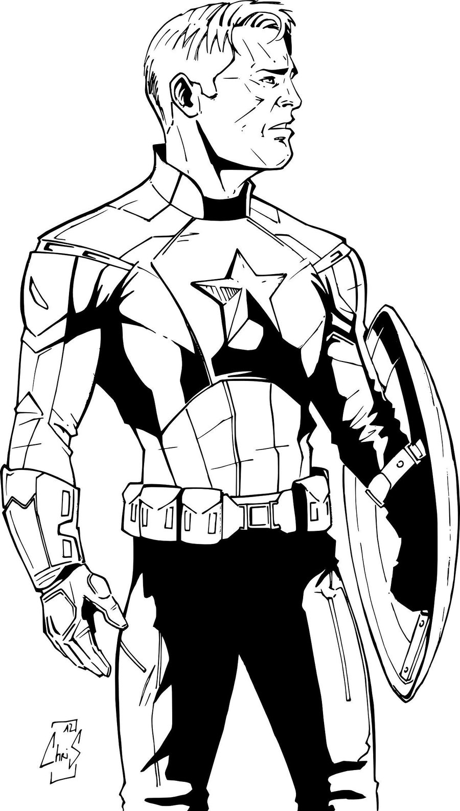 jeux coloriage captain america