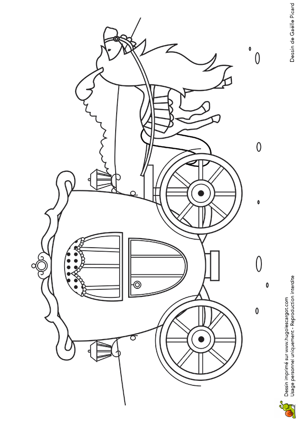 coloriage carrosse