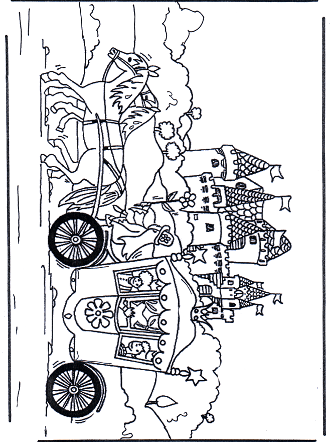 coloriage carrosse a imprimer