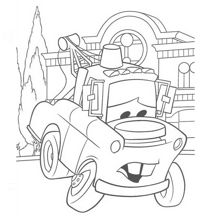 Imprimer Le Coloriage Coloriage Cars Dpanneuse Et Dessin