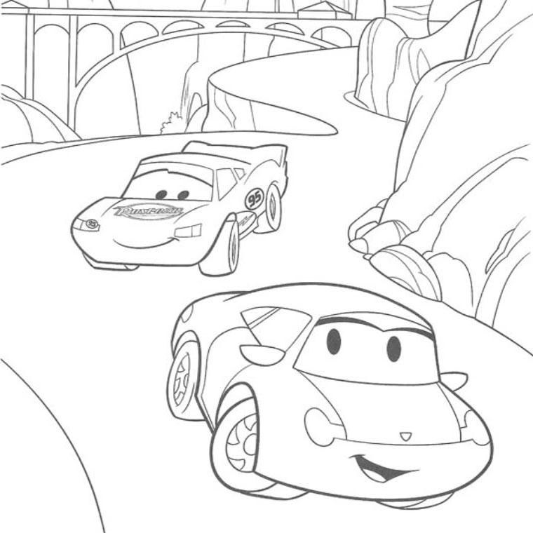 coloriage cars gratuit