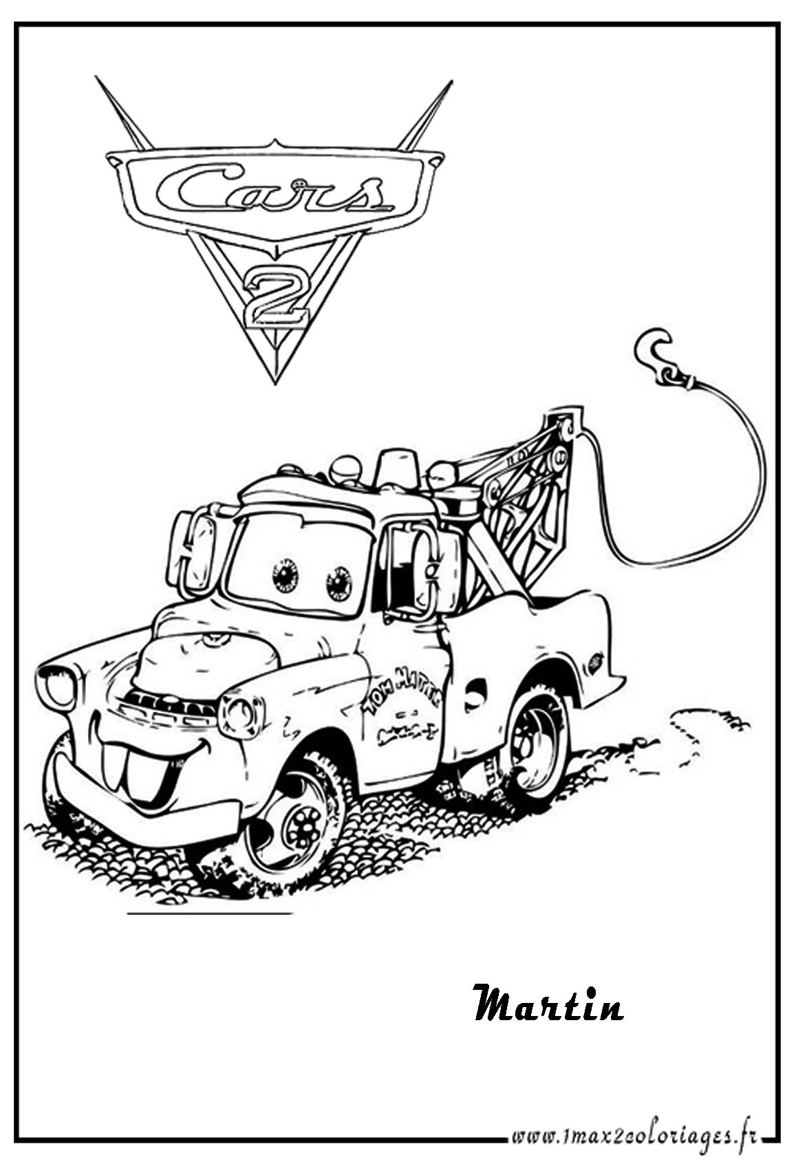 Coloriage Cars 2 Martin 19 Dessins De Coloriage Cars Martin Imprimer