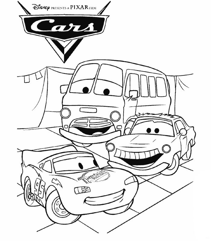 coloriage cars mcqueen a imprimer