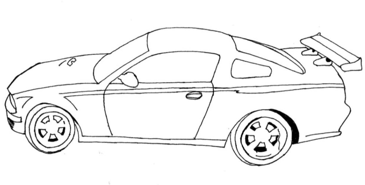 dessin cars moissonneuse