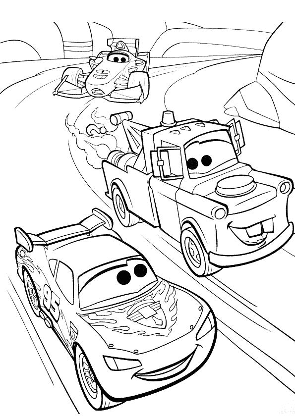 dessin à colorier cars 0 imprimer