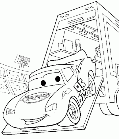 coloriage à dessiner mcqueen cars 2