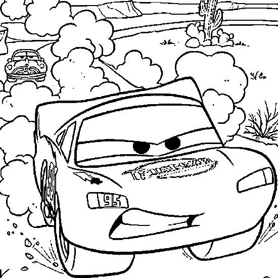 coloriage cars disney gratuit