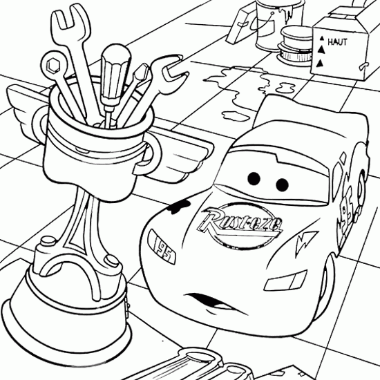 coloriage cars 2 holley